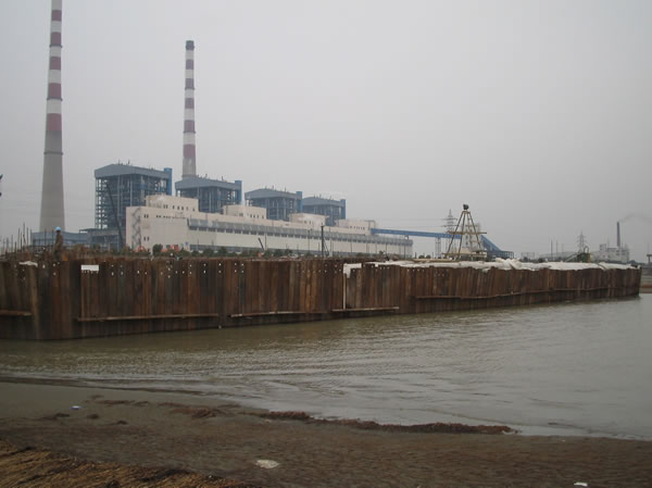 常州華潤電廠鋼板樁支護工程